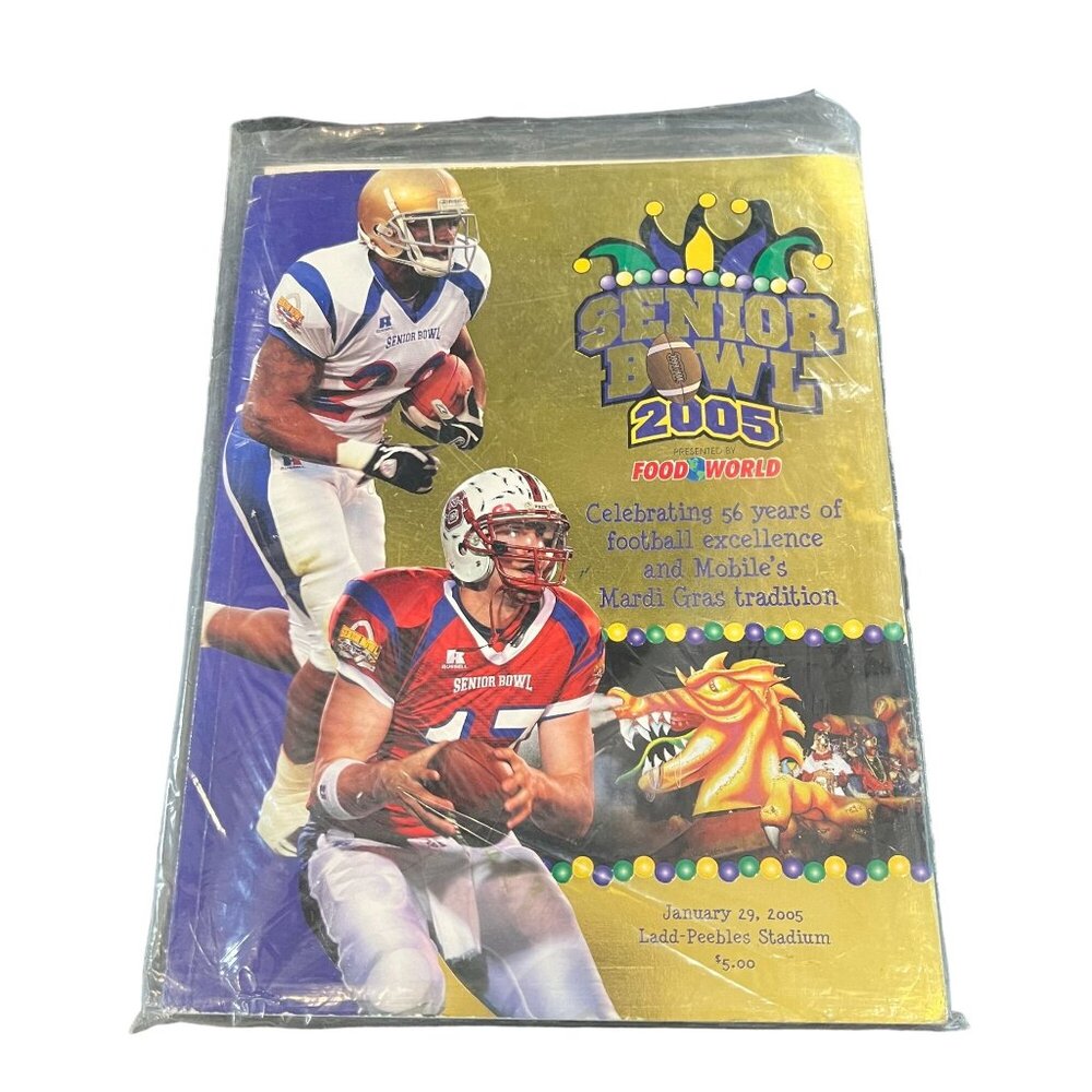 Softcover 2005 Official 2005 Senior Bowl Program  with Autographs